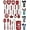 Passion Red, variant on ORBLUE Silicone Cooking Utensil Set, 14-Piece Kitchen Utensils with Holder, Safe Food-Grade Silicone Heads and Stainless Steel Handles with Heat-Proof Silicone Handle Covers, Gray