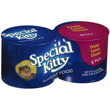 Special Kitty Prime Entrée Dinner Canned Cat Food, 5.5 Oz., 4 Pack