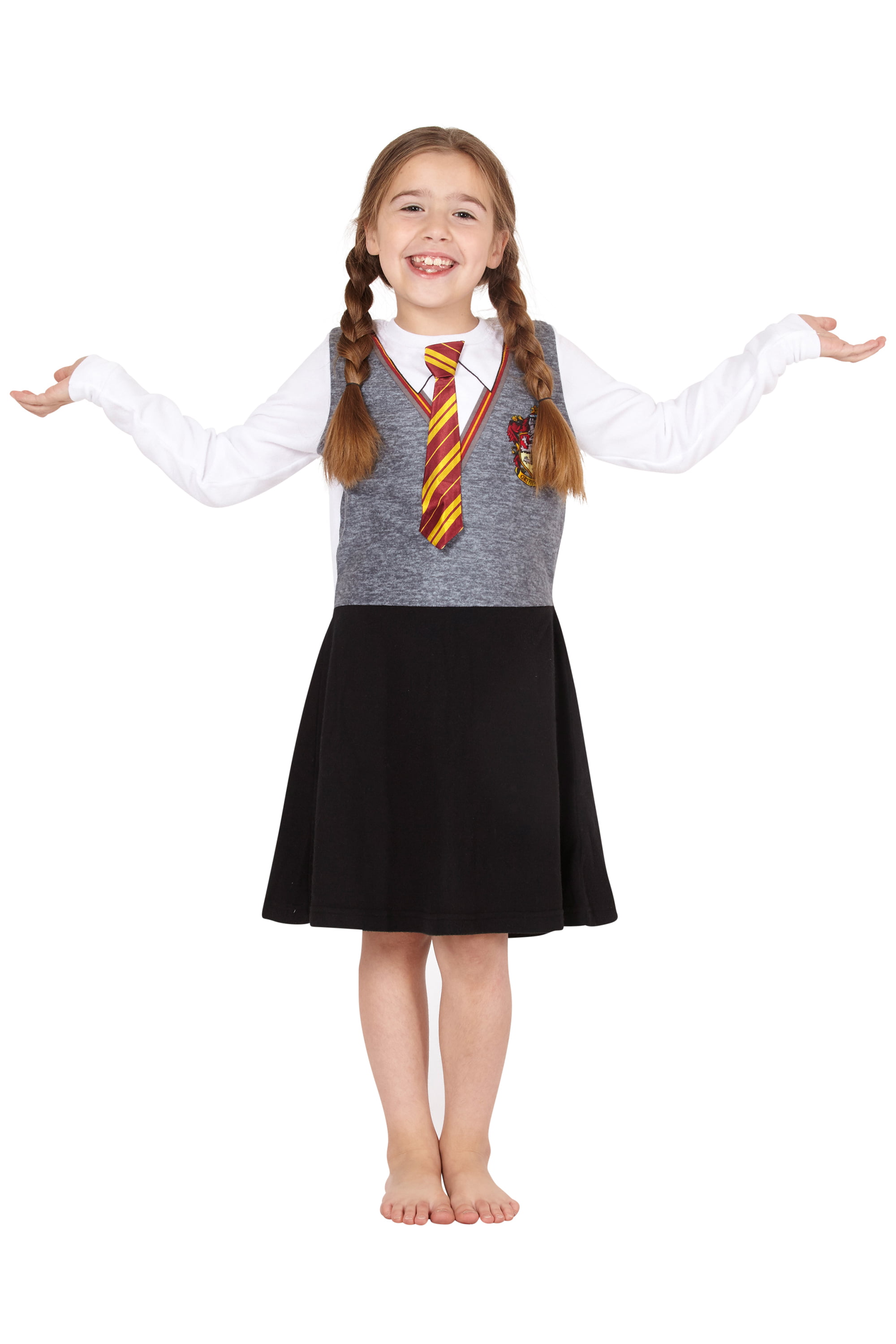 Hermione Granger Costume Kids, Harry Potter Costume 9 Pieces Set Robe  Sweater Shirt Hat Tie Glasses Magic Wand Scarf Skirt Or Pants