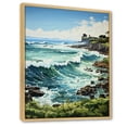 thumbnail image 2 of Designart "Coastalocean Coastal Euphony Pastoral I" Nautical & Beach Floater Framed Canvas Print, 2 of 7