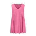 thumbnail image 3 of Baikeli Womens Boutique Dresses Spring Women's Summer Casual Solid Color Sleeveless V-Neck Dress Sleeveless V-Neck Dress Womens Summer Dresses, 3 of 5