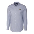 thumbnail image 2 of Men's Cutter & Buck Light Blue West Virginia Mountaineers Vault Stretch Oxford Long Sleeve Button-Down Shirt, 2 of 3