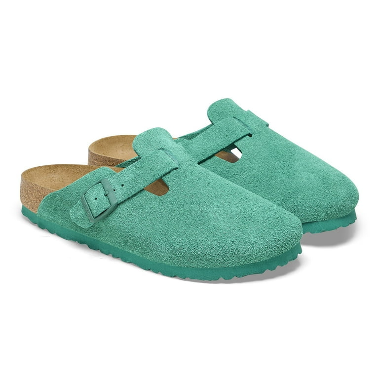 BIRKENSTOCK Boston BS サンド 37 Birkenstock Boston BS Narrow Suede Clog, 37, Green - Walmart.com