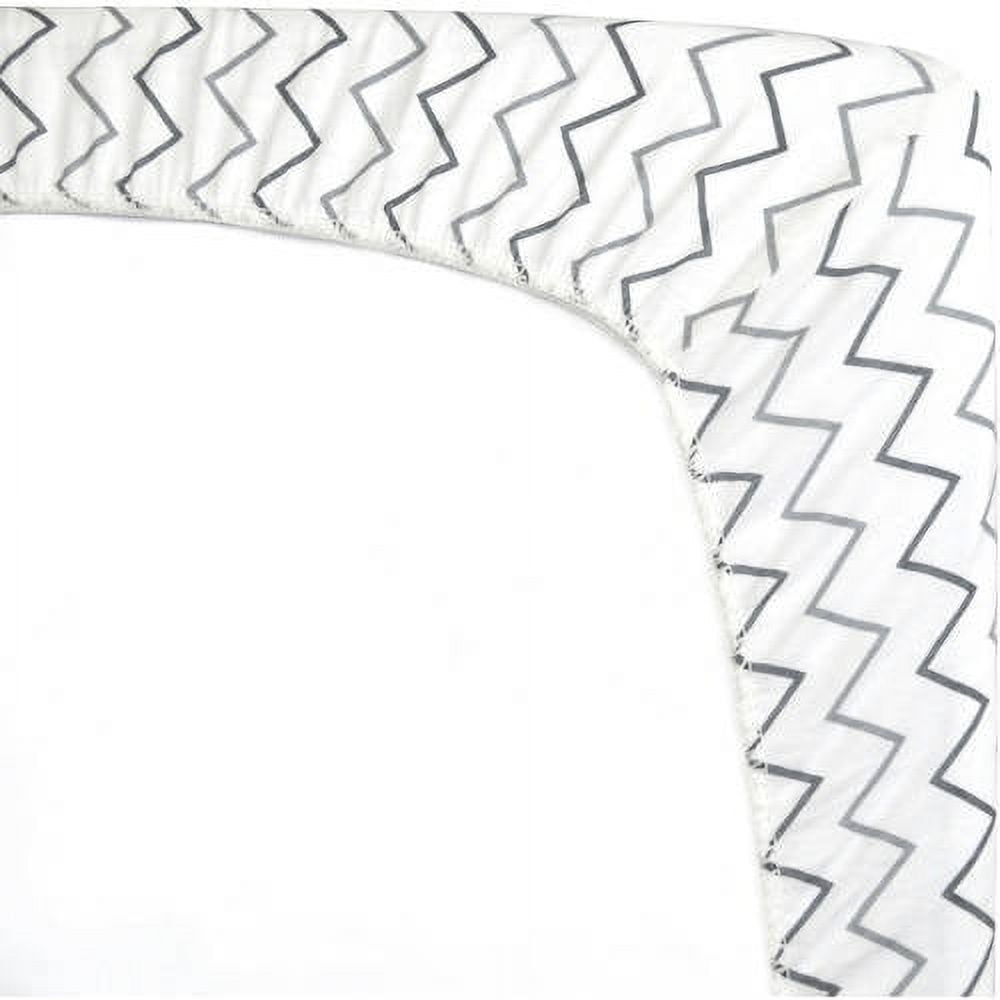 American Baby Company 100% Natural Cotton Fitted Mini Crib Sheets 38" x 24" -2 Pack