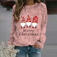 thumbnail image 2 of Christmas Sweaters Women Funny Cute Xmas Print Long Sleeve Knit Tunics Casual Fashion Holiday Crew Neck Blouses, 2 of 4