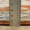 thumbnail image 4 of HomeRoots Rust Beige Teal Blue And Gold Oriental Power Loom Stain Resistant Area Rug, 4 of 10