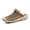 Khaki, variant on Men's Breathable Mesh Closed-Toe Mule Sandals, Slip-On Shoes with Adjustable Back Strap, Lightweight Footwear for Summer, Casual, and Outdoor Use