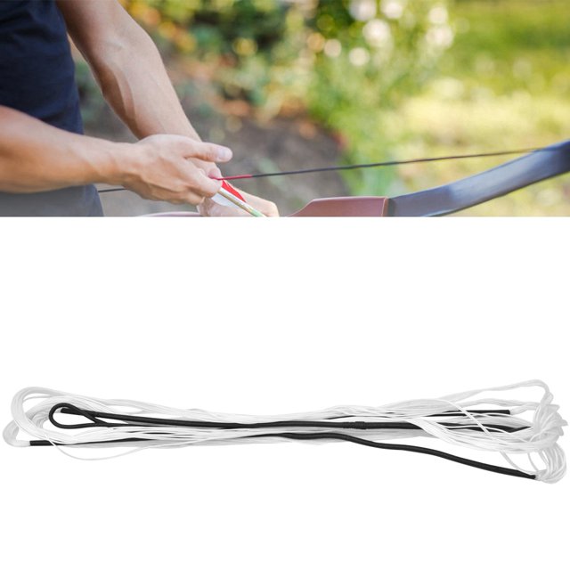 Cuerda de Arco Universal de Nailon Fugacal 68 Pulgadas Negro Blanco