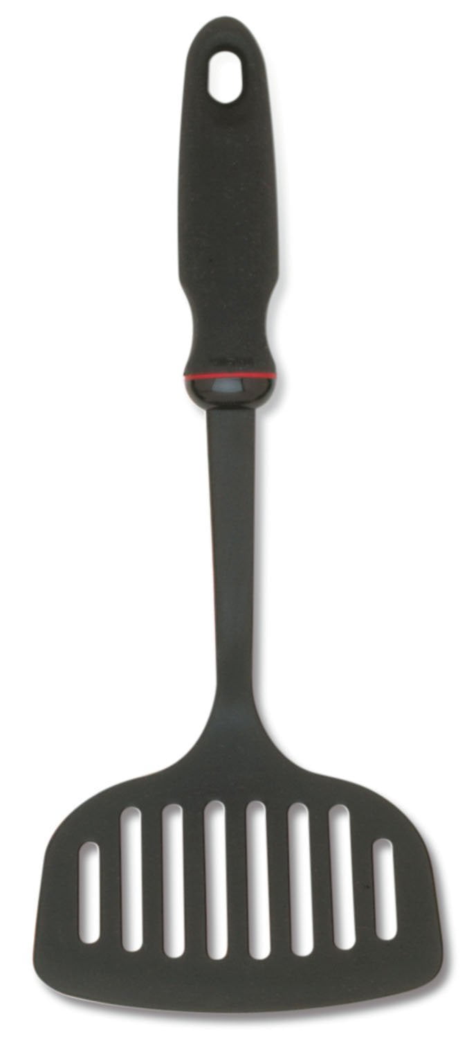 Norpro 1705 GripEz Slotted Spatula Dishwasher Safe, Black