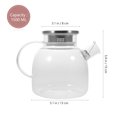 thumbnail image 3 of 1Set 1500Ml Glass Tea Kettle with Stainless Steel Base for Home, 3 of 5