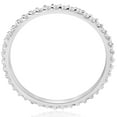 thumbnail image 2 of Pompeii 1/2 Ct Diamond Eternity Wedding Stackable Ring 14K White Gold 1.7mm Wide (H/I,I2), 2 of 3