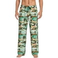 thumbnail image 1 of Balery Colorful Hawaii Palms Pantalones de pijama para hombre, pijama ultraligero, pantalón de descanso-X-Large, 1 of 6