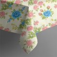 thumbnail image 5 of Pioneer Flower Floral Print Pattern Square Tablecloth, Waterproof Wipeable Spillproof Washable Table Cover for Home Kitchen Party Decor, 42"x42", 5 of 6