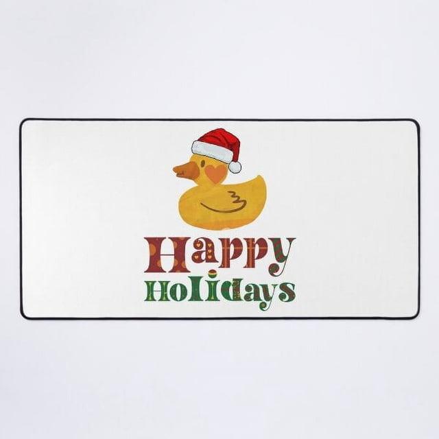 NUEVA Felices Fiestas - Tapete de Escritorio con Patito de Goma
