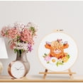 thumbnail image 3 of VOCHIC Spring Highland Cow Embroidery Kits for Beginners,Cross Stitch Kits for Adults,Starters DIY Needlepoint Kits Including Embroidery Hoop Cloth Needles Instruction and Threads, 3 of 7