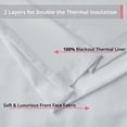 thumbnail image 5 of THD Virginia 100% Blackout Grommet Total Privacy Curtain Panels - Window Curtains for Living Room Bedroom - Set of 2 (White, 52 W x 96 L), 5 of 6