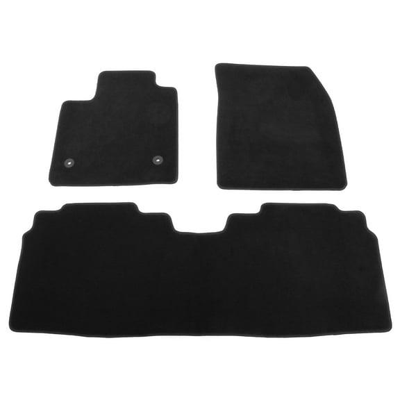 Ikon Motorsports Nylon Car Floor Mats Fits 2024-2026 Honda Prologue & Chevy Blazer EV, OE Fitment Style Black Driver Passenger Car Carpets, Front Rear 3PCS Full Set
