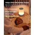 thumbnail image 3 of Momcozy White Noise Machine for Baby Sleeping with Night Light, Toddler Sleep Trainer with 34 Soothing Sounds, Timer, App Remote Control(Green), 3 of 9