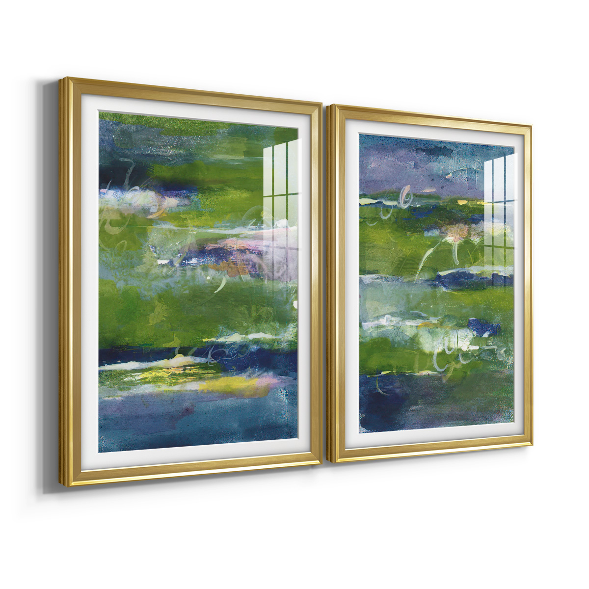 Wexford Home Bales of Color I Premium Framed Print, 18.5" x 24.5" - Ready to Hang, Gold (Set of 2)