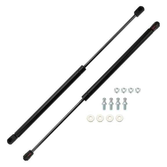 Unique Bargains 2 Set 30lb/135N/13.5kg 20inch/500mm Gas Struts Black for Car Truck RV Boat