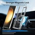 thumbnail image 4 of Clear Magnetic Case for Samsung Galaxy S24+ Plus, Compatible with Magsafe Anti-Scratch Not-Yellowing Shockproof Bumper Minimalist Back Cover for Women Men, Black, 4 of 5