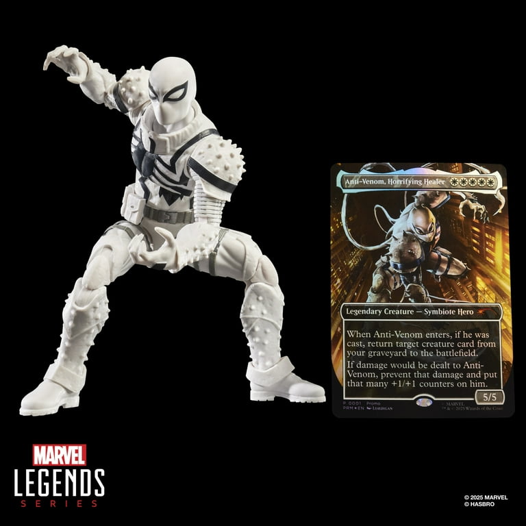 Marvel Legends Series Magic: The Gathering Agent Anti-Venom, 6" Spider-Man  Action Figure plus Exclusive Foil Trading Card - Walmart.com