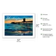 thumbnail image 2 of Huntington Beach California - Vintage Travel Poster by Wade Koniakowsky - Fine Art Matte Paper Print (Unframed) 24x32in, 2 of 4