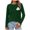 Green, variant on WREESH St. Patrick's Day Long Sleeve Tee for Women Trendy Shamrock Irish Graphic Casual Loose Fit Spring Tops