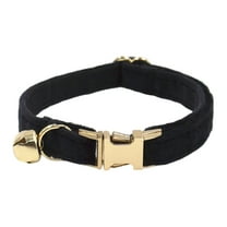 Koiauber Cat Collar Velvet Pet Chocker Necklace with Bell Adjustable Neck Collar for Cat Kitten Puppy Small Dogs