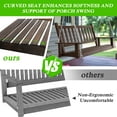 VEIKOUS 4ft Wooden Garden Porch Swing with Chains, 2Person Rustic