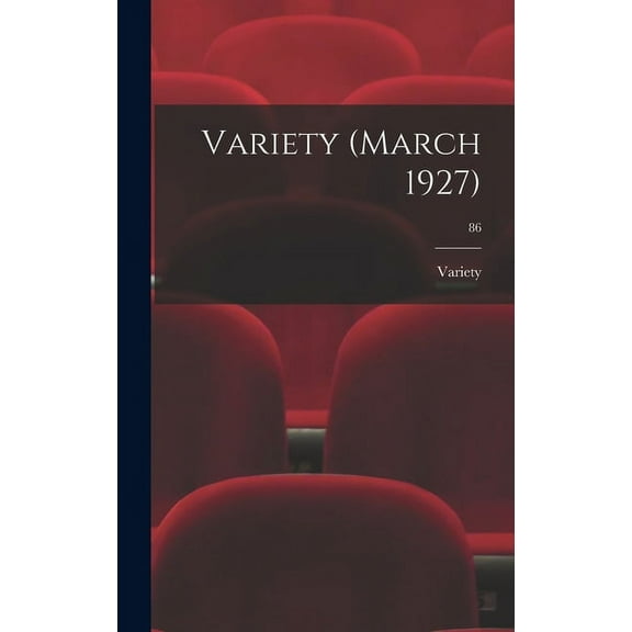 Variety (March 1927); 86, (Hardcover)