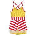 thumbnail image 3 of Aislor Toddler Girls Christmas Dress Shiny Sequins Stripe Tulle Ballet Leotard Dance Gymnastic Gold 12, 3 of 7