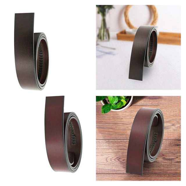 Cinturones Yinane de Cuero para Hombre 2 Piezas Hebilla Automática 1.4 Pulgadas
