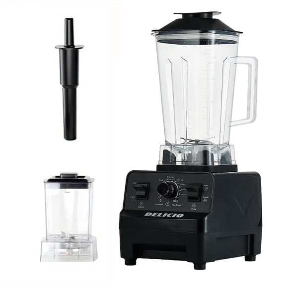 DELICIO Countertop Electric Blender with Grinding Cup, 330W Food Blenders for Kitchen Smoothies