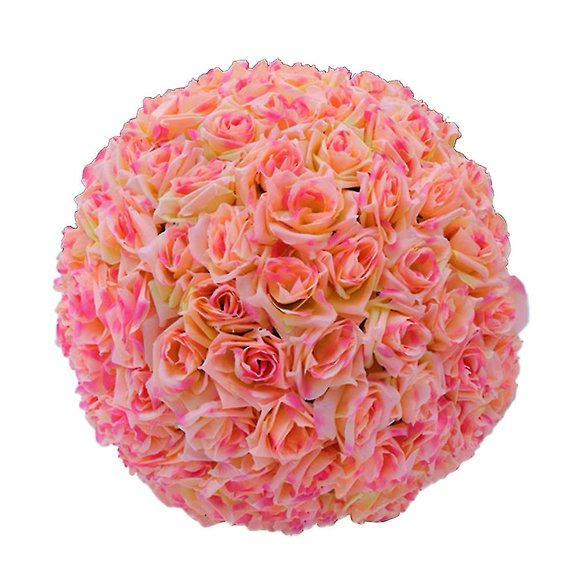 20 cm Artificial Rosa Flor de Seda Bola Colgante Decoración Del Banquete de Boda Centro de Mesa