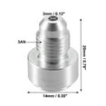 thumbnail image 4 of Unique Bargains Car Auto 3AN Male Weld on Fitting Bung Hose Adapter Fuel Oil Aluminum Alloy Silver Tone, 4 of 6