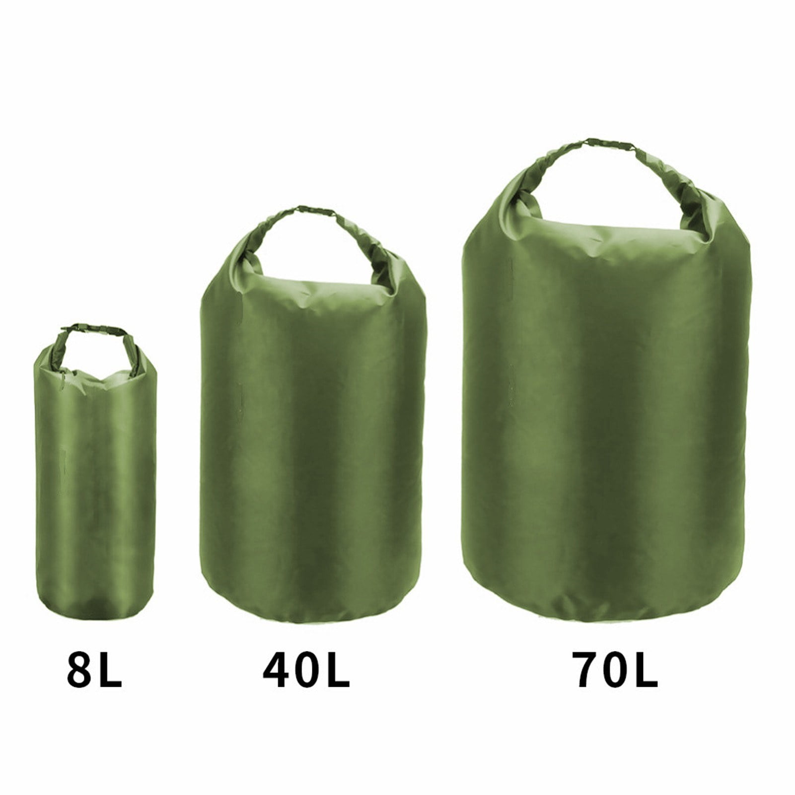 3-Pack Waterproof Dry Bags Roll Top for Kayaking and Fishing