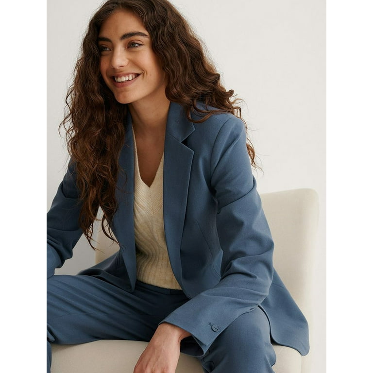 Elina fashion Female Blazer Terry Rayon Jacket Formal Office Coat Suit