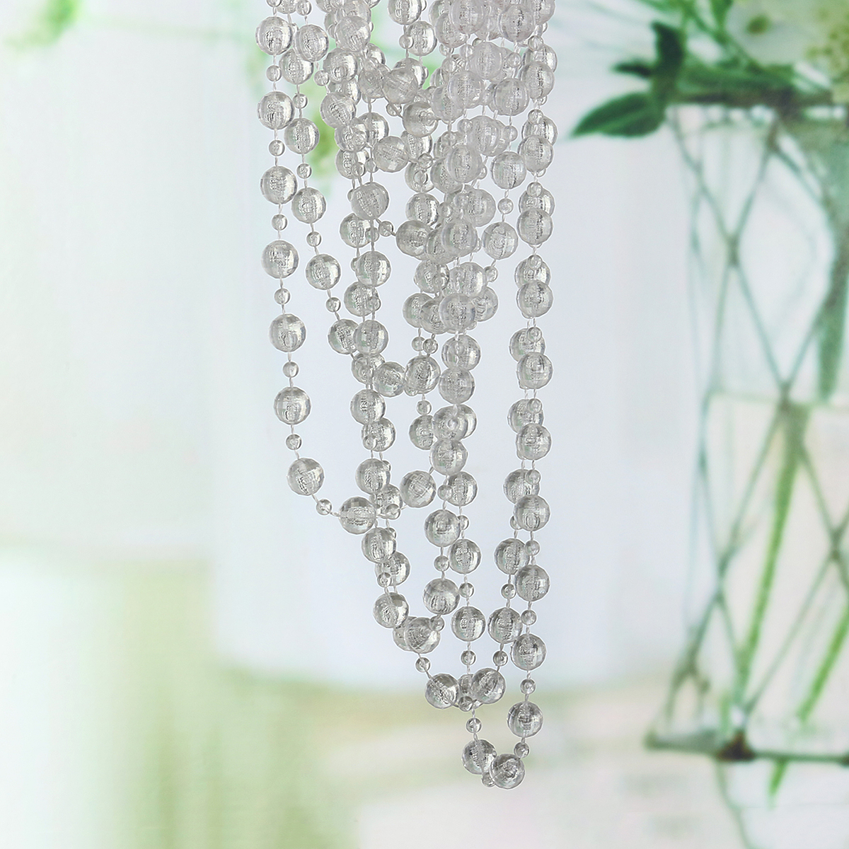 16FT Garland Diamond Strand Acrylic Crystal Bead Curtain Wedding DIY Party Decor 