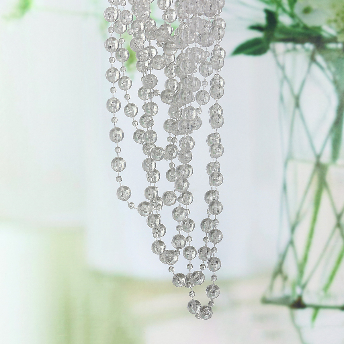 16FT Garland Diamond Strand Acrylic Crystal Bead Curtain Wedding DIY Party Decor 16FT Garland Diamond Strand Acrylic Crystal Bead Curtain Wedding DIY Party Decor