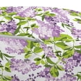 thumbnail image 3 of Mauve Pouf Cover with Zipper, Spring Tree with Vibrant Blossoms Frangrance Botany Plant Eco Illustration Print, Soft Decorative Fabric Unstuffed Case, 30" W X 17.3" L, Lilac Green, by Ambesonne, 3 of 5