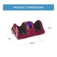 thumbnail image 2 of Foot Massager Machine, Premium Shiatsu Foot Massager with Screen and Remote, Therapeutic Reflexology Kneading and Rolling for Feet with Rollers for Fatigue Relief and Stress Relax, Burgundy, 2 of 4