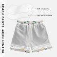 thumbnail image 3 of FORMRS Boys Swim Trunks Quick Dry Mesh Liner Boardshorts Sizes XS-XL, Beige Stars, 3 of 7