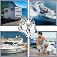 thumbnail image 2 of 4 Pieces Stainless Steel Boat Hook Small Spring Clip Holder-week, 2 of 4