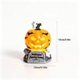 thumbnail image 3 of Hovilon Halloween Pumpkin Table Lamp, Handcrafted Resin Gothic Night Light for Bedroom Desk Bar, Spooky Warm LED Ambient Lighting Fixture, Vintage Fall Holiday Home Decor Accent Gift for Party, 3 of 7