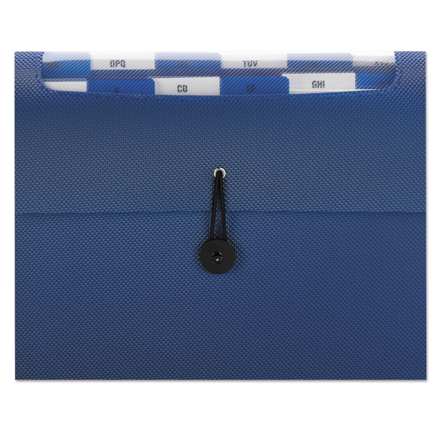 Smead Step Index Organizer 12 pockets w/Cord Navy Blue Letter (70902)