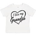 thumbnail image 3 of Inktastic I Love My Grandpa in Black Chalk Heart Boys or Girls Toddler T-Shirt, 3 of 5