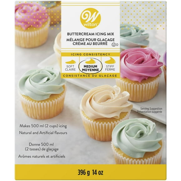 Mélange pour glaçage crémeux au beurre Wilton Glaçage crémeux blanc, 14 oz