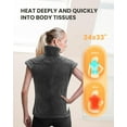 thumbnail image 4 of Biwat-Valentines Day Gifts for Him Her, Heating Pads Electric, Birthday Gifts for Women Men Mom, 24"x33" Weighted Electric Neck Shoulders Heat Pad, Large Back Heated Wrap, 6 Heat Settings 3 Timers A, 4 of 4