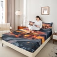 thumbnail image 4 of Castle Fairy Kids Teens Car Bed Sheets,Speed Race Car King Sheets, 4 of 7